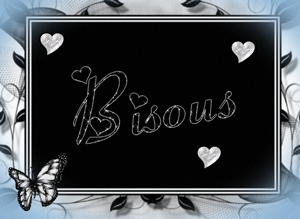 Gif animé bisous ardoise
